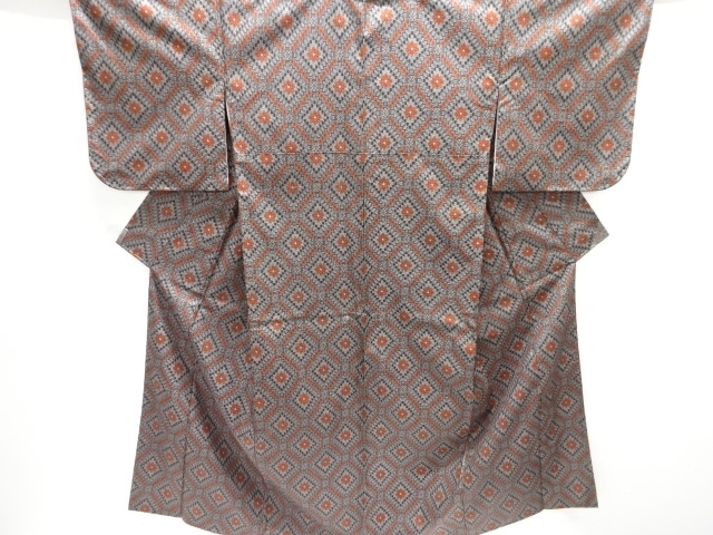 JAPANESE KIMONO / KARAHISHI NI HANA MATSUMO WOVERING NISHIJIN OMESHIEN
